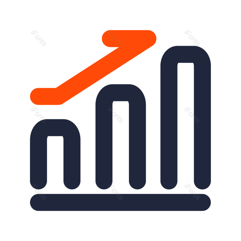 箭头图片,图表元素,增长PNG,线性图标免抠素材